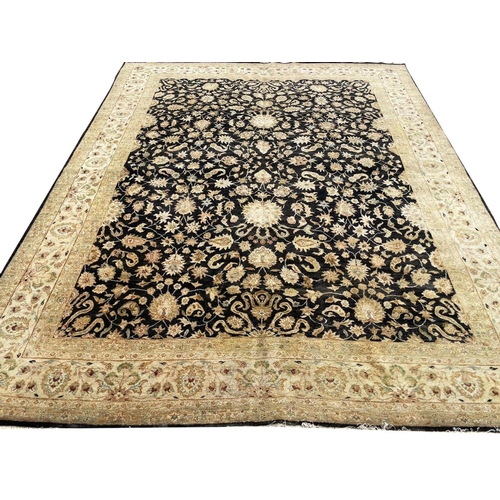 86 - FINE INDIAN AGRA CARPET, 300cm x 244cm.