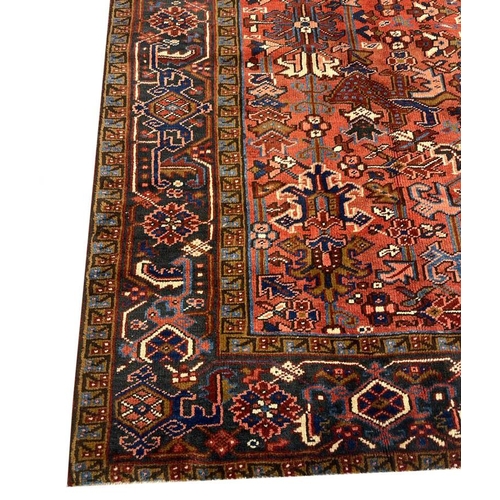 90 - PERSIAN HERIZ CARPET, 344cm x 240cm.