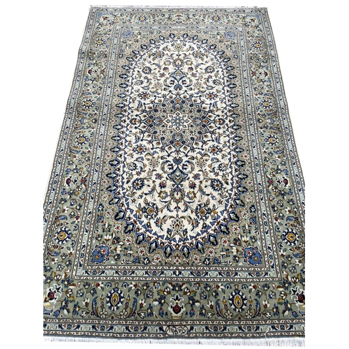 98 - FINE SIGNED KASHAN RUG, 230cm x 145cm.