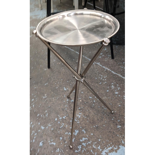 310 - MARTINI TABLES, two, of differing design, 54cm x 40cm at largest. (2)