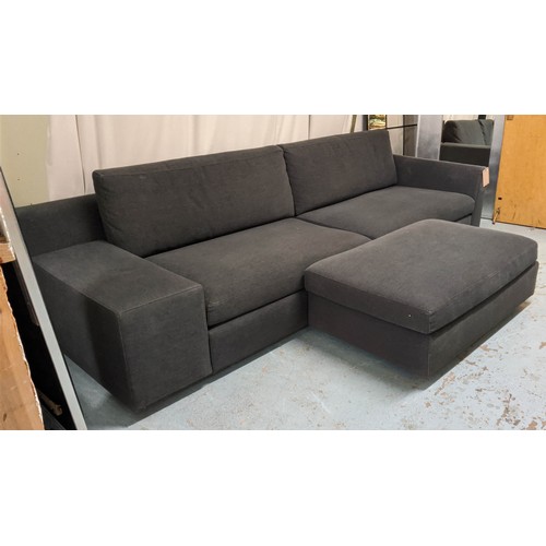 304 - CASSINA MISTER SOFA, by Phillippe Starck, 295cm x 105cm,  with a pouffe. (2)