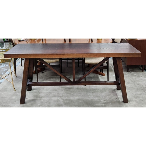 558 - BEN WHISTLER CROFTLEY TABLE, 180cm x 53cm x 85cm.