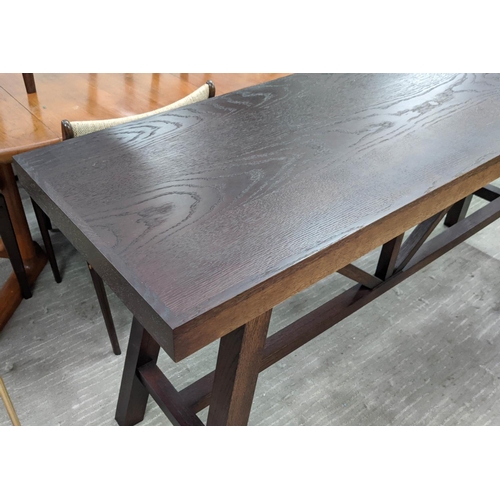 558 - BEN WHISTLER CROFTLEY TABLE, 180cm x 53cm x 85cm.