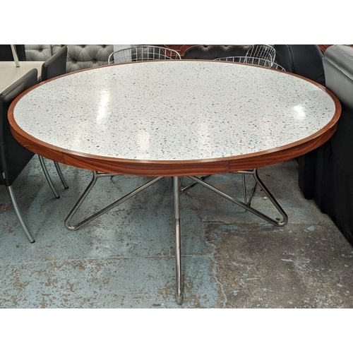 556 - BOYD STARBURST DINING TABLE, 157cm x 80cm H.