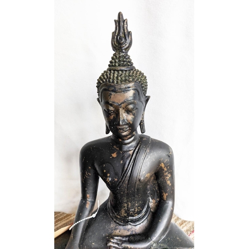 317 - SEATED BUDDHA, cast bronze, 45cm H.