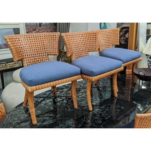 423 - NOBILIS ARCHIPEL COLLECTION MANADO CHAIRS, a set of six, 83cm H approx. (6)