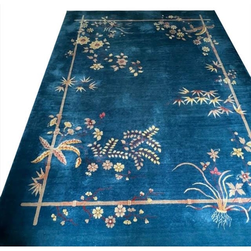 105 - ANTIQUE CHINESE PEKING CARPET, 420cm x 330cm.