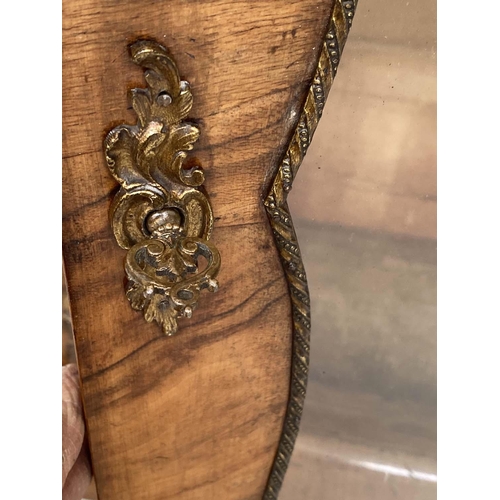 208 - MARQUETRY BOOKCASE, Victorian burr walnut and ormolu mounted with glazed panelled door enclosing she... 