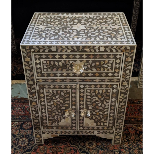 271 - CABINET, 43cm W x 30cm D x 60cm H, mother of pearl.