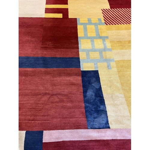 402 - BAZAAR VELVET 'BAUHAUS' CARPET, 304cm x 303cm.