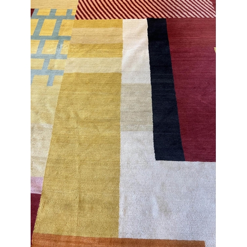 402 - BAZAAR VELVET 'BAUHAUS' CARPET, 304cm x 303cm.