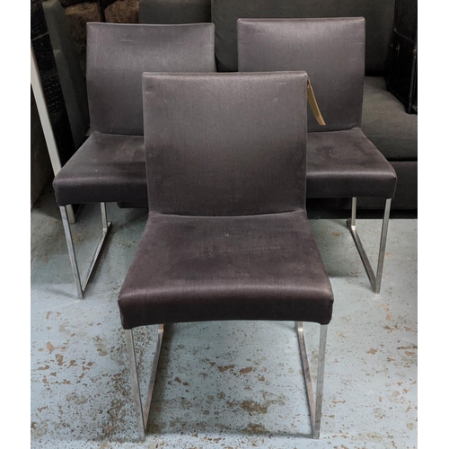 411 - B&B ITALIA SOLO DINING CHAIRS BY ANTONIO CITTERIO, a set of three, 82cm H. (3)