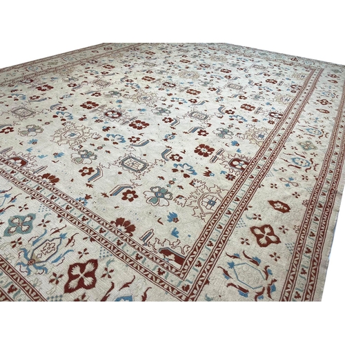 99 - FINE SOUMAC CARPET, 363cm x 288cm.