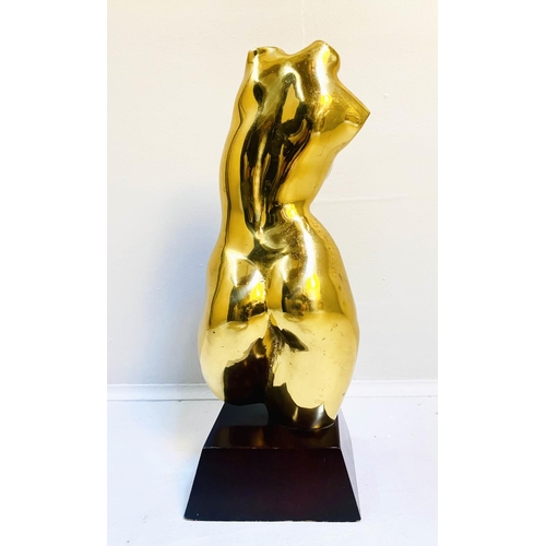 429 - CONTEMPORARY SCHOOL, sculptural female form, on base, 45cm x 18cm x 15cm.