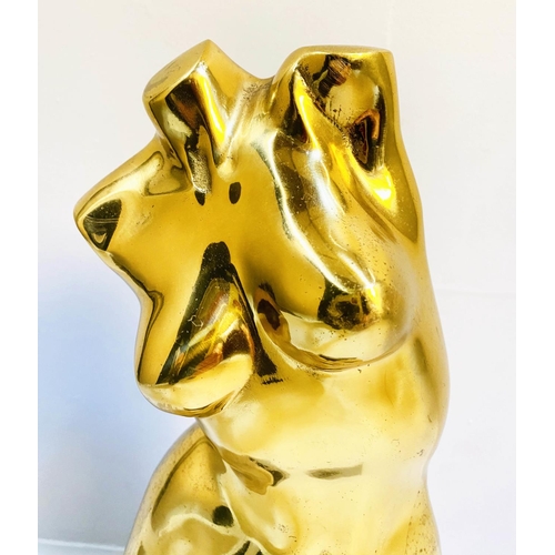 429 - CONTEMPORARY SCHOOL, sculptural female form, on base, 45cm x 18cm x 15cm.