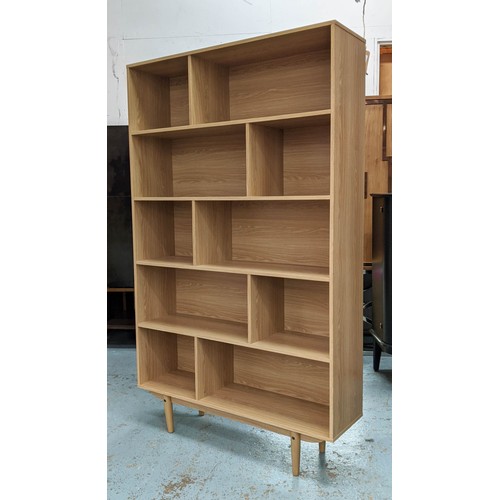 424 - MADE.COM BOOKCASE, 109cm x 29.5cm x 179cm, four shelves.