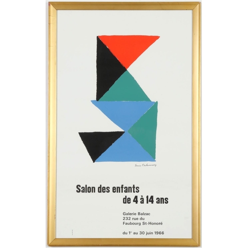 73 - SONIA DELAUNAY, Salon des Enfants, screenprint, signed in the plate, 1966, printed by Imperial Hofer... 