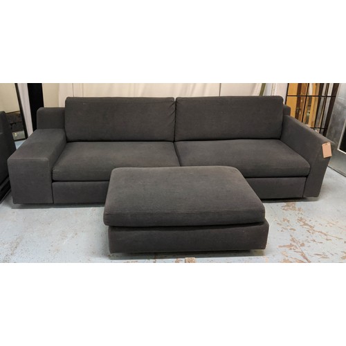 374 - CASSINA MISTER SOFA, by Phillippe Starck, 295cm x 105cm,  with a pouffe. (2)