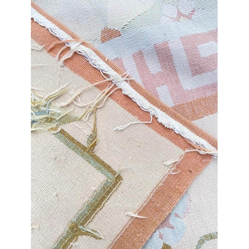 128 - FINE AUBUSSON SAVONNERIE DESIGN CARPET, 410cm x 315cm.