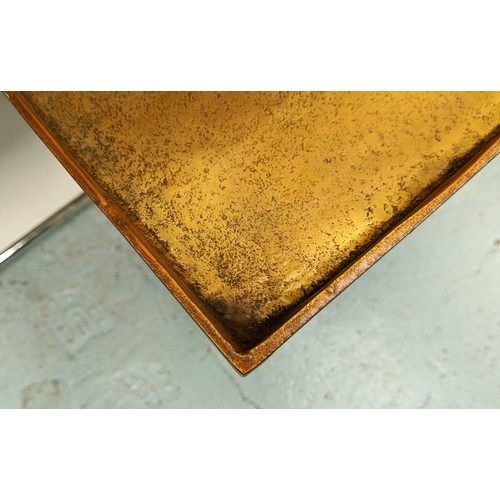 417 - PAOLO MOSCHINO RAZA SIDE TABLES, a pair, 40.5cm x 26cm x 65cm. (2)