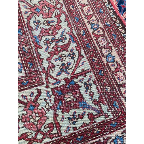 124 - ANTIQUE PERSIAN FEREGHAN CARPET, 370cm x 260cm.