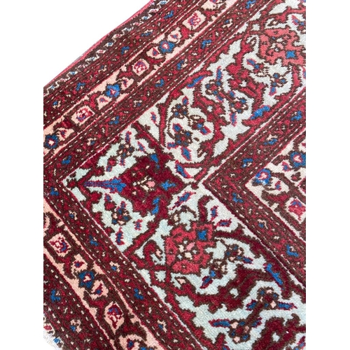 124 - ANTIQUE PERSIAN FEREGHAN CARPET, 370cm x 260cm.