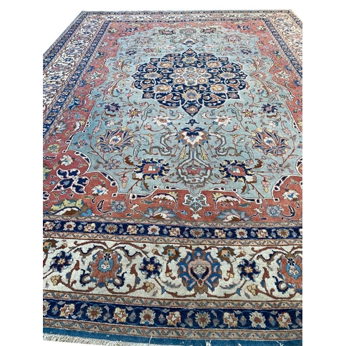 131 - ANTIQUE PERSIAN TABRIZ CARPET, 350cm x 240cm, Safavid design.