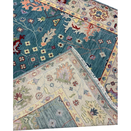 132 - CONTEMPORARY OUSHAK CARPET, 305cm x 201cm.