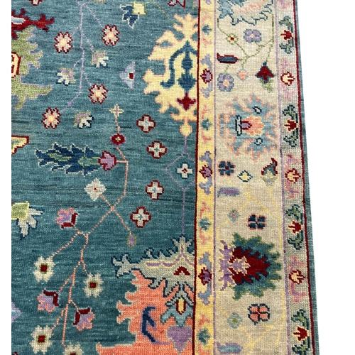 132 - CONTEMPORARY OUSHAK CARPET, 305cm x 201cm.