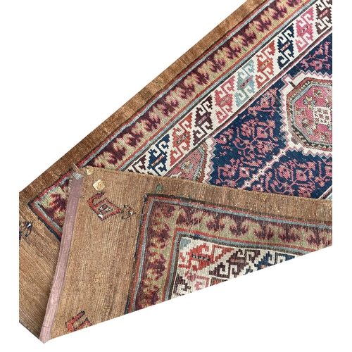 134 - ANTIQUE PERSIAN SERAPI RUNNER, 364cm x 93cm.