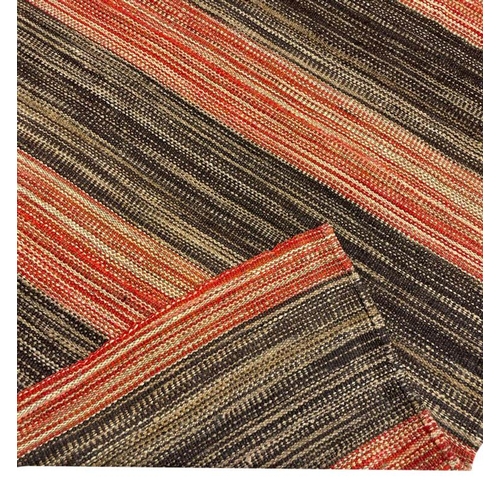 135 - VINTAGE PERSIAN MAZANDARAN FLATWEAVE CARPET, 395cm x 248cm.