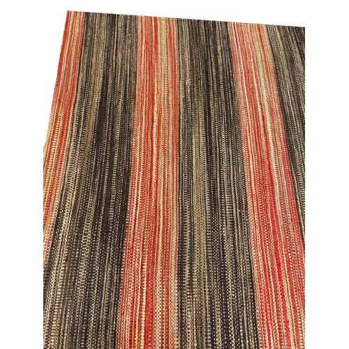 135 - VINTAGE PERSIAN MAZANDARAN FLATWEAVE CARPET, 395cm x 248cm.