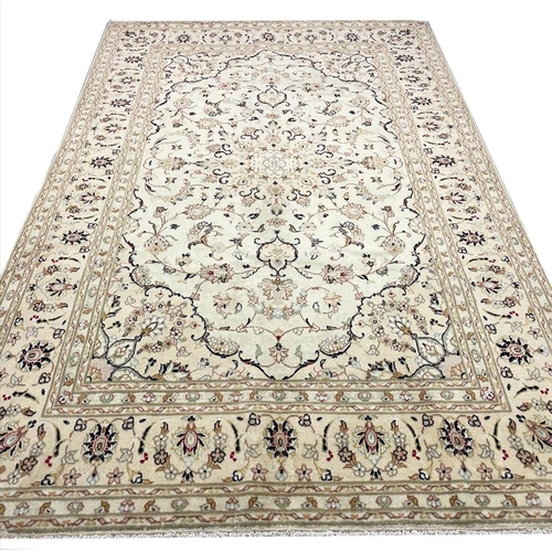 137 - FINE KURK KASHAN CARPET, 292cm x 190cm.