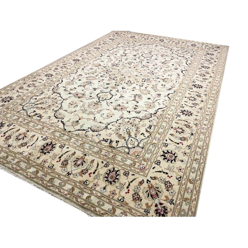 137 - FINE KURK KASHAN CARPET, 292cm x 190cm.