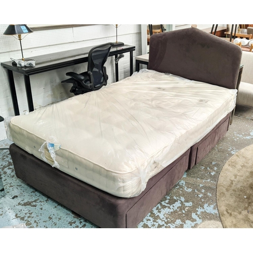 312 - VI SPRING BARONET SUPREME MEDIUM SPRING MATTRESS AND DIVAN BED, 122cm W.