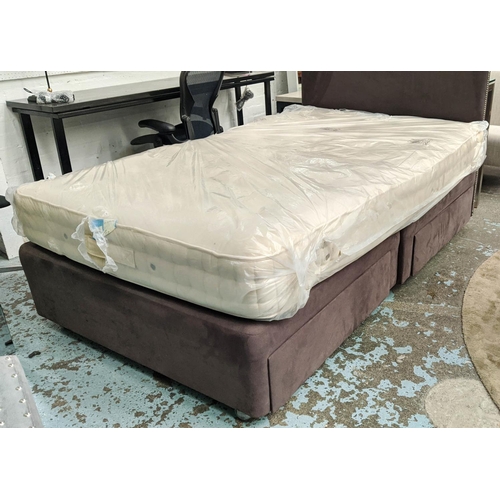 312 - VI SPRING BARONET SUPREME MEDIUM SPRING MATTRESS AND DIVAN BED, 122cm W.