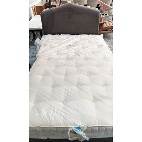 312 - VI SPRING BARONET SUPREME MEDIUM SPRING MATTRESS AND DIVAN BED, 122cm W.