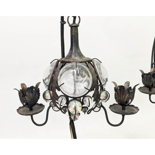 335 - ATTRIBUTED TO MARK BRAZIER JONES SERA TABLE LAMPS, 77cm H. (2)