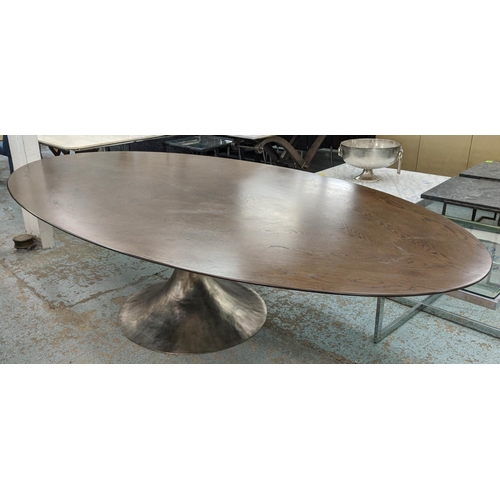 341 - JULIAN CHICHESTER DAKOTA TABLE, 305cm x 152cm x 76cm.