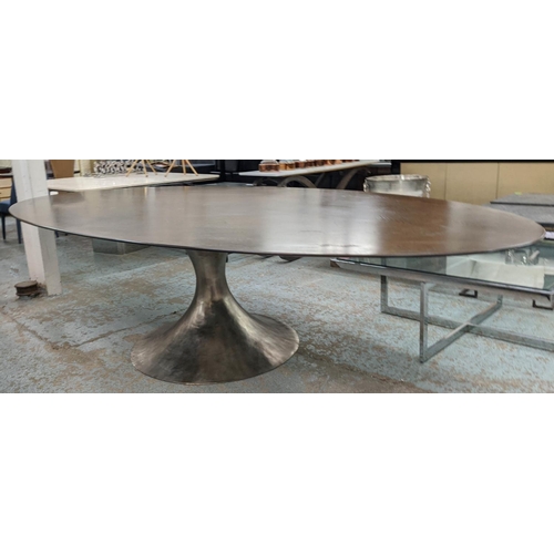 341 - JULIAN CHICHESTER DAKOTA TABLE, 305cm x 152cm x 76cm.