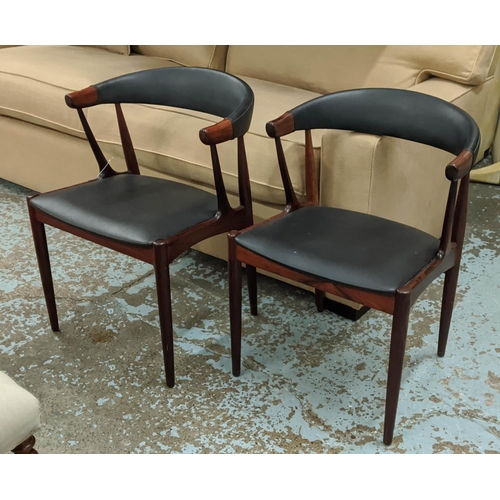 419 - ATTRIBUTED TO BRDR ANDERSENS MØBELFABRIK COW HORN CHAIRS, a pair, by Johannes Andersen, 73cm H. (2)