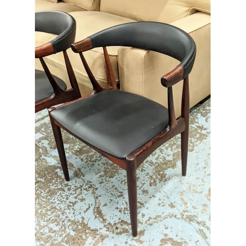 419 - ATTRIBUTED TO BRDR ANDERSENS MØBELFABRIK COW HORN CHAIRS, a pair, by Johannes Andersen, 73cm H. (2)
