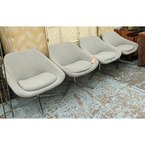 420 - ALLERMUR OPEN LOUNGE CHAIRS, a set of four, by Pearson Lloyd, 71cm x 71cm x 77cm. (4)