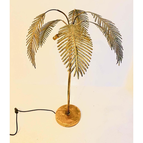 533 - MAISON JANSEN STYLE TABLE LAMP, 80cm high x 48cm diameter, tree design, gilt metal.