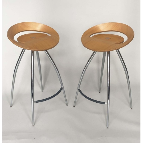 271 - MAGIS LYRA BAR STOOLS, a pair, 77cm H, by Design Group Italia. (2)