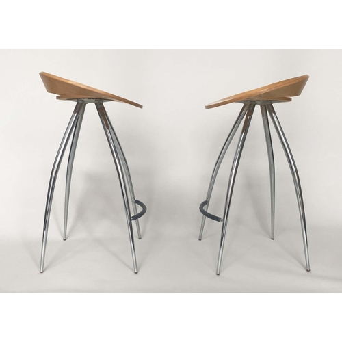 271 - MAGIS LYRA BAR STOOLS, a pair, 77cm H, by Design Group Italia. (2)