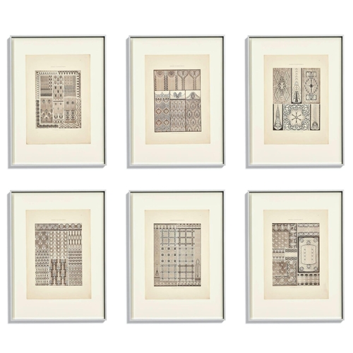 45 - OSKAR HAEBLER, 'Area decoration in character of the Dresden school', lithographs, 47cm x 34cm, frame... 