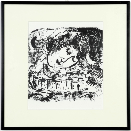 57 - MARC CHAGALL, a set of three, original lithographs 1957, ref: Mourlot.