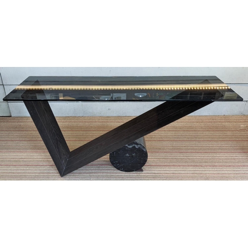 330 - CATTELAN ITALIA VALENTINO CONSOLE TABLE BY EMANUELE ZENERE, 160cm x 50cm x 74cm.