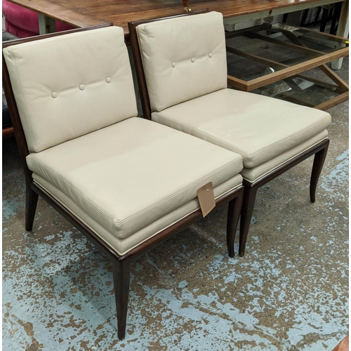 395 - STUDIO A WILSON CHAIRS, a pair, 56cm W. (2)
